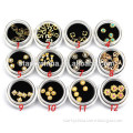 New bling metal stud nail rhinestone alloy nail art 3d nail art rhinestone